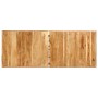 Set muebles de bar 9 pzas madera maciza acacia cuero auténtico