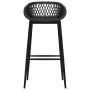 Hoher Tisch und Barhocker 5 Stück schwarz und weiß von , Möbelsets für Küchen und Esszimmer - Ref: Foro24-3057431, Preis: 438...