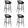 High table and bar stools 5 pieces black by , Furniture sets for kitchens and dining rooms - Ref: Foro24-3057459, Price: 448,...