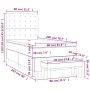 Boxspringbett mit taupegrauer Stoffmatratze 80x200 cm von , Betten und Lattenroste - Ref: Foro24-3136873, Preis: 387,05 €, Ra...