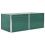 Raised green galvanized steel planter 160x80x45 cm by , Pots and planters - Ref: Foro24-47014, Price: 55,77 €, Discount: %