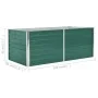 Raised green galvanized steel planter 160x80x45 cm by , Pots and planters - Ref: Foro24-47014, Price: 55,77 €, Discount: %