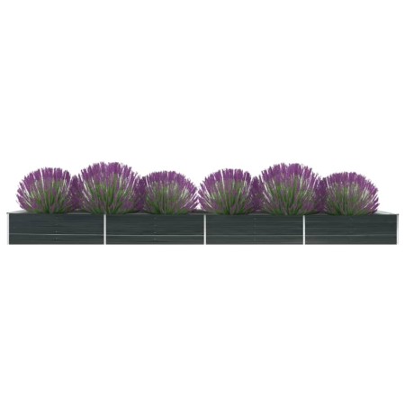 Arriate de acero galvanizado gris antracita 600x80x45 cm de , Maceteros y jardineras - Ref: Foro24-47075, Precio: 90,11 €, De...