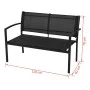 Set de muebles de jardín 4 piezas textilene negro de vidaXL, Conjuntos de jardín - Ref: Foro24-42162, Precio: 179,24 €, Descu...