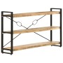 Estantería de 3 niveles madera maciza de mango 140x30x80 cm by , Bookcases and shelves - Ref: Foro24-320620, Price: 193,75 €,...
