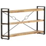 Estantería de 3 niveles madera maciza de mango 140x30x80 cm by , Bookcases and shelves - Ref: Foro24-320620, Price: 193,75 €,...