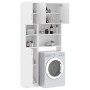 White engineered wood washing machine cabinet by , Accessories for washing machines and dryers - Ref: Foro24-3055636, Price: ...