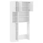White engineered wood washing machine cabinet by , Accessories for washing machines and dryers - Ref: Foro24-3055636, Price: ...