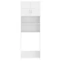 White engineered wood washing machine cabinet by , Accessories for washing machines and dryers - Ref: Foro24-3055636, Price: ...