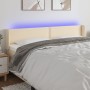 Kopfteil aus cremefarbenem Stoff mit LED 183x16x78/88 cm von , Kopf- und Fußteile - Ref: Foro24-3123115, Preis: 75,41 €, Raba...