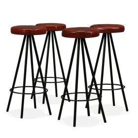 Küchenbarhocker 4 Einheiten aus echtem Leder von , Küchenhocker - Ref: Foro24-245444, Preis: 248,01 €, Rabatt: %