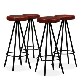 Küchenbarhocker 4 Einheiten aus echtem Leder von , Küchenhocker - Ref: Foro24-245444, Preis: 252,27 €, Rabatt: %