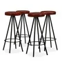 Kitchen bar stools 4 units genuine leather by , Kitchen stools - Ref: Foro24-245444, Price: 248,01 €, Discount: %