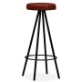 Taburetes de barra de cocina 4 unidades cuero auténtico de , Taburetes de cocina - Ref: Foro24-245444, Precio: 234,04 €, Desc...