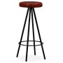 Taburetes de barra de cocina 4 unidades cuero auténtico de , Taburetes de cocina - Ref: Foro24-245444, Precio: 234,04 €, Desc...