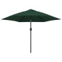 Cantilever parasol with LED 3 m green by vidaXL, Umbrellas - Ref: Foro24-42203, Price: 107,56 €, Discount: %
