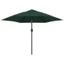 Cantilever parasol with LED 3 m green by vidaXL, Umbrellas - Ref: Foro24-42203, Price: 96,65 €, Discount: %