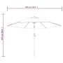 Cantilever parasol with LED 3 m green by vidaXL, Umbrellas - Ref: Foro24-42203, Price: 96,65 €, Discount: %
