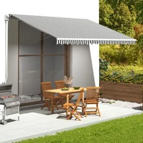 Ersatzstoff für anthrazitgraue und weiße Markise 4,5x3 m von , Markisen - Ref: Foro24-311989, Preis: 58,85 €, Rabatt: %