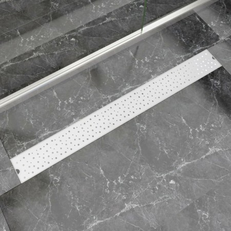 Linearer Blasenduschablauf aus Edelstahl 1030 x 140 mm von vidaXL, Abflüsse - Ref: Foro24-142194, Preis: 55,03 €, Rabatt: %