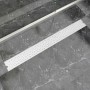 Desagüe de ducha lineal burbuja acero inoxidable 1030x140 mm de vidaXL, Desagües - Ref: Foro24-142194, Precio: 55,03 €