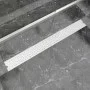 Linearer Blasenduschablauf aus Edelstahl 1030 x 140 mm von vidaXL, Abflüsse - Ref: Foro24-142194, Preis: 54,29 €, Rabatt: %