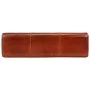 Bok colt bench in mango wood and brown leather 110 cm by , Dining and kitchen benches - Ref: Foro24-351102, Price: 170,66 €, ...