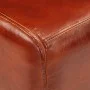 Bok colt bench in mango wood and brown leather 110 cm by , Dining and kitchen benches - Ref: Foro24-351102, Price: 170,66 €, ...