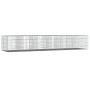 Jaula para conejos 6 paneles hierro galvanizado 327x79x54 cm