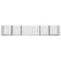 Rabbit cage 6 panels galvanized iron 327x79x54 cm by , Cages and habitats for small animals - Ref: Foro24-171572, Price: 98,9...