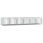Jaula para conejos 6 paneles hierro galvanizado 327x79x54 cm