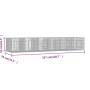 Rabbit cage 6 panels galvanized iron 327x79x54 cm by , Cages and habitats for small animals - Ref: Foro24-171572, Price: 98,9...