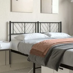 Cabecero de metal negro 150 cm de , Cabeceros y pies de cama - Ref: Foro24-372213, Precio: 34,57 €, Descuento: %