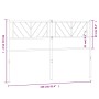 Kopfteil aus schwarzem Metall, 150 cm von , Kopf- und Fußteile - Ref: Foro24-372213, Preis: 35,15 €, Rabatt: %