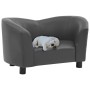 Dog sofa gray synthetic leather 67x41x39 cm by , Beds for dogs - Ref: Foro24-170948, Price: 78,27 €, Discount: %