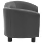 Dog sofa gray synthetic leather 67x41x39 cm by , Beds for dogs - Ref: Foro24-170948, Price: 78,27 €, Discount: %