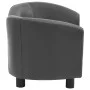 Sofá para perros cuero sintético gris 67x41x39 cm de , Camas para perros - Ref: Foro24-170948, Precio: 77,44 €, Descuento: %