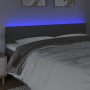 Kopfteil mit LED aus dunkelgrauem Stoff 200x5x78/88 cm von , Kopf- und Fußteile - Ref: Foro24-3121873, Preis: 58,48 €, Rabatt: %