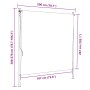 Estor enrollable de exterior gris antracita 200x270 cm