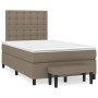 Box spring bed with taupe gray fabric mattress 120x200 cm by , Beds and slatted bases - Ref: Foro24-3136905, Price: 442,67 €,...