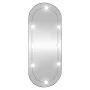 Oval wall mirror with LED lights, glass, 40x90 cm by , Mirrors - Ref: Foro24-3189163, Price: 53,13 €, Discount: %