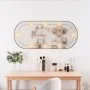 Oval wall mirror with LED lights, glass, 40x90 cm by , Mirrors - Ref: Foro24-3189163, Price: 53,13 €, Discount: %