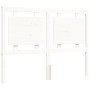 White solid wood bed frame with headboard 140x200 cm by , Beds and slatted bases - Ref: Foro24-3192167, Price: 151,47 €, Disc...