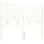 White solid wood bed frame with headboard 140x200 cm by , Beds and slatted bases - Ref: Foro24-3192167, Price: 149,58 €, Disc...