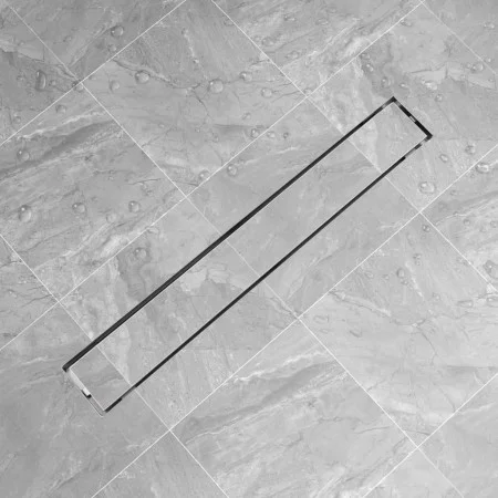 Lineare Duschrinne aus Edelstahl 830x140 mm von vidaXL, Abflüsse - Ref: Foro24-142174, Preis: 64,54 €, Rabatt: %