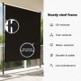 Estor enrollable de exterior gris antracita 200x270 cm