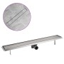 Lineare Duschrinne aus Edelstahl 830x140 mm von vidaXL, Abflüsse - Ref: Foro24-142174, Preis: 64,54 €, Rabatt: %