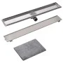 Stainless steel linear shower drain 830x140 mm by vidaXL, Drains - Ref: Foro24-142174, Price: 61,95 €, Discount: %