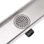 Stainless steel linear shower drain 830x140 mm by vidaXL, Drains - Ref: Foro24-142174, Price: 61,95 €, Discount: %