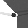 Retractable manual awning in anthracite color, 200 cm. by , Awnings - Ref: Foro24-143688, Price: 70,75 €, Discount: %
